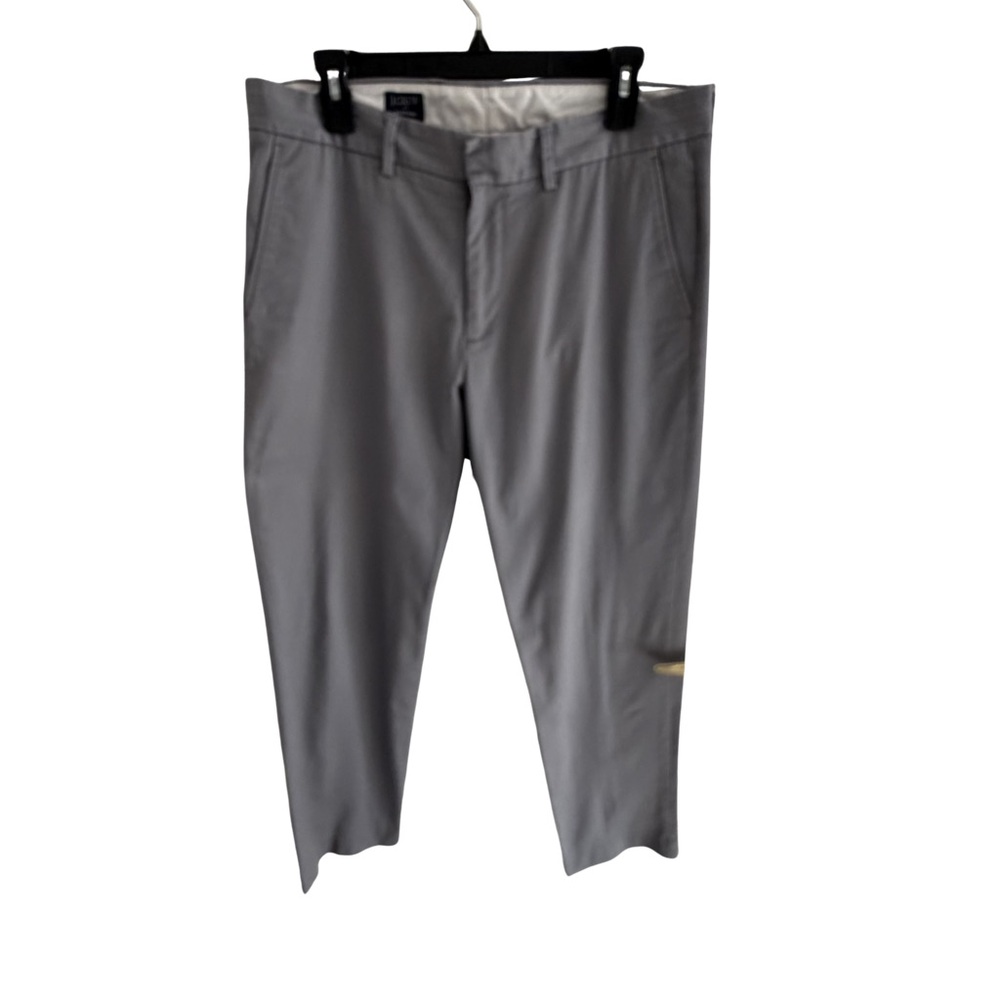 J.Crew Bedford Chino Pants Mens 34x32 Gray Slim Casual Dress Pants